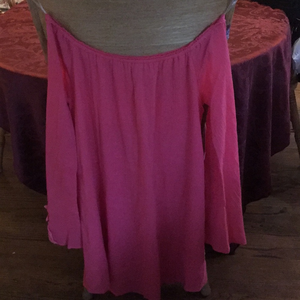 Wrangler off the shoulder dress.